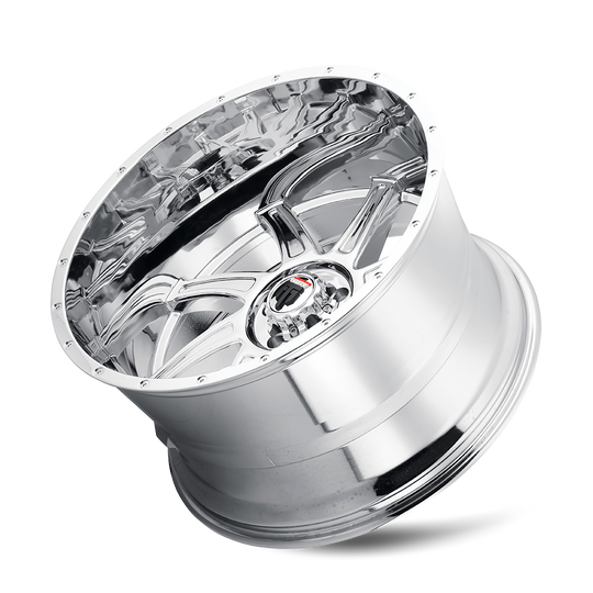 AT162-24473C-76 - American Truxx Vortex 24X14 5X127 /  ET -76mm Chrome - American Truxx Wheels Canada