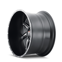 Load image into Gallery viewer, AT162-2185M-24 - American Truxx Vortex 20X10 5X139.7 /  ET -24mm Black and Milled - American Truxx Wheels Canada