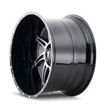 Charger l'image dans la galerie, AT162-2181BM-24 - American Truxx Vortex 20X10 8X165.1 /  ET -24mm Gloss Black Machined - American Truxx Wheels Canada