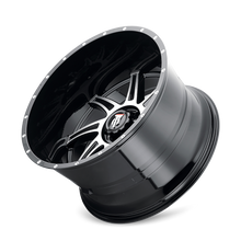 Charger l'image dans la galerie, AT162-24450BM-76 - American Truxx Vortex 24X14 5X150 /  ET -76mm Gloss Black Machined - American Truxx Wheels Canada