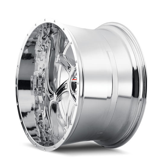 AT162-24485C-76 - American Truxx Vortex 24X14 5X139.7 /  ET -76mm Chrome - American Truxx Wheels Canada