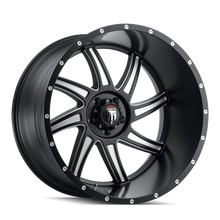 Load image into Gallery viewer, AT162-24483M-76 - American Truxx Vortex 24X14 6X139.7 /  ET -76mm Satin Black Milled - American Truxx Wheels Canada
