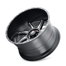 Charger l'image dans la galerie, AT162-24485M-76 - American Truxx Vortex 24X14 5X139.7 /  ET -76mm Satin Black Milled - American Truxx Wheels Canada