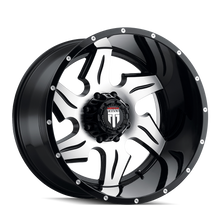 Load image into Gallery viewer, AT163-22470M-76 - American Truxx Ninja 22X14 8X170 /  ET -76mm Gloss Black Milled - American Truxx Wheels Canada