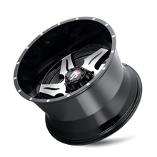 Charger l'image dans la galerie, AT163-2250BM-44 - American Truxx Ninja 20X12 5X150 /  ET -44mm Gloss Black Machined - American Truxx Wheels Canada