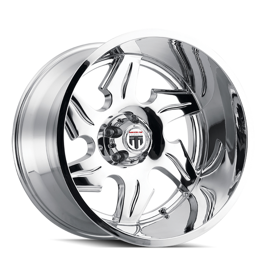 AT163-22485C-76 - American Truxx Ninja 22X14 5X139.7 /  ET -76mm Chrome - American Truxx Wheels Canada