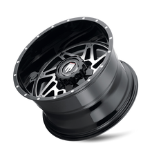 Charger l'image dans la galerie, AT165-2197M-24 - American Truxx Warrior 20X10 5X139.7 / 5X150 ET -24mm Gloss Black Milled - American Truxx Wheels Canada