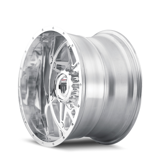 AT165-2237P-44 - American Truxx Warrior 20X12 6X135 / 6X139.7 ET -44mm Polished - American Truxx Wheels Canada