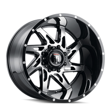 Load image into Gallery viewer, AT183-2178BM-24 - American Truxx Spyder 20X10 8X180 /  ET -24mm Gloss Black Machined - American Truxx Wheels Canada