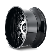Charger l'image dans la galerie, AT184-24483BM-76 - American Truxx DNA 24X14 6X139.7 /  ET -76mm Black and Machined - American Truxx Wheels Canada
