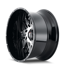 Charger l'image dans la galerie, AT184-22250BM-44 - American Truxx DNA 22X12 5X150 /  ET -44mm Gloss Black Machined - American Truxx Wheels Canada