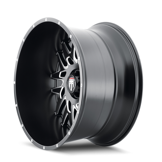 AT184-2978M0 - American Truxx DNA 20X9 8X180 /  ET 0mm Satin Black Milled - American Truxx Wheels Canada
