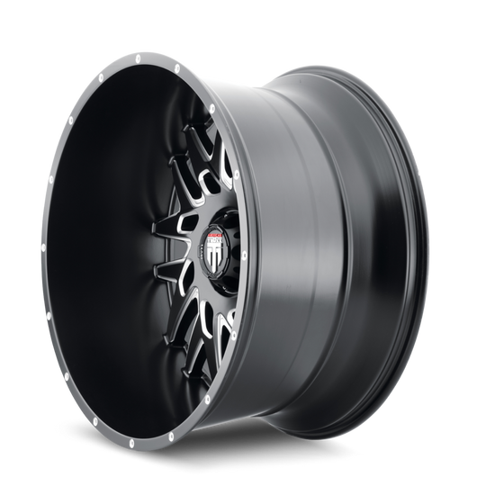 AT184-24450M-76 - American Truxx DNA 24X14 5X150 /  ET -76mm Black and Milled - American Truxx Wheels Canada