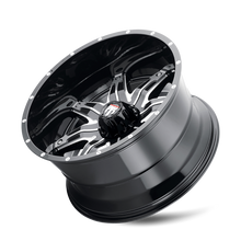 Charger l'image dans la galerie, AT185-2170BM-24 - American Truxx Lonestar 20X10 8X170 /  ET -24mm Black and Machined - American Truxx Wheels Canada