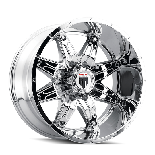 AT185-22250C-44 - American Truxx Lonestar 22X12 5X150 /  ET -44mm Chrome - American Truxx Wheels Canada