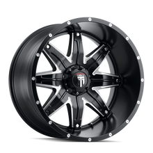 Charger l'image dans la galerie, AT185-22283M-44 - American Truxx Lonestar 22X12 6X139.7 /  ET -44mm Satin Black Milled - American Truxx Wheels Canada