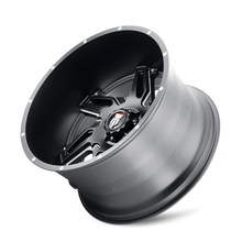 Charger l'image dans la galerie, AT186-22285M-44 - American Truxx Spurs 22X12 5X139.7 /  ET -44mm Satin Black Milled - American Truxx Wheels Canada