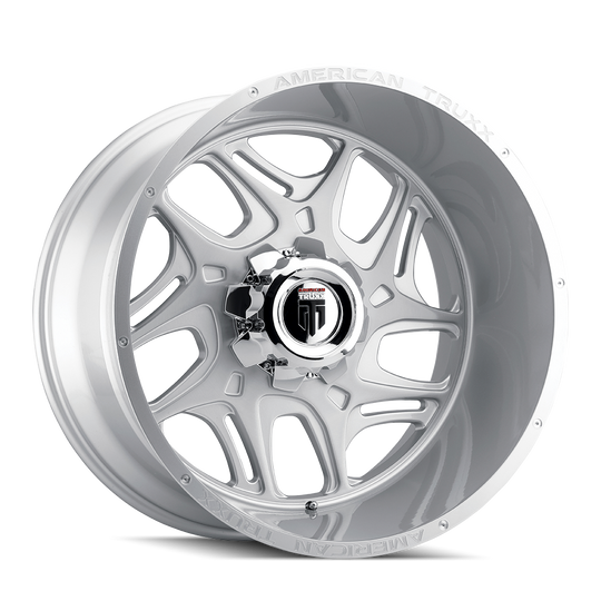 AT1900-22297BT-44 - American Truxx Sweep 22X12 5X139.7 / 5X150 ET -44mm Brushed Milled - American Truxx Wheels Canada