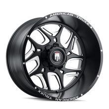 Load image into Gallery viewer, AT1900-24450M-76 - American Truxx Sweep 24X14 5X150 /  ET -76mm Satin Black Milled - American Truxx Wheels Canada