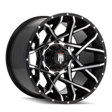 Load image into Gallery viewer, AT1901-2278BML-44 - American Truxx Gridlock 20X12 8X180 /  ET -44mm Gloss Black Machined - American Truxx Wheels Canada