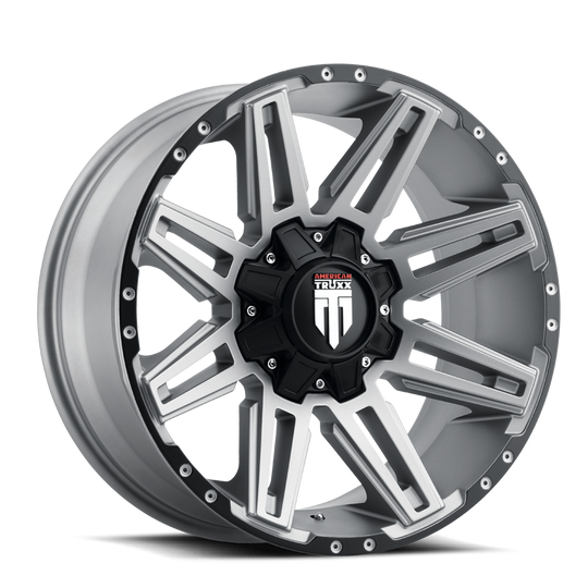 AT1903-2978GM-12 - American Truxx Boom 20X9 8X180 /  ET -12mm Matte Gunmetal - American Truxx Wheels Canada