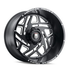 Charger l'image dans la galerie, AT1904-2281M-44 - American Truxx Cosmos 20X12 8X165.1 /  ET -44mm Satin Black Milled - American Truxx Wheels Canada