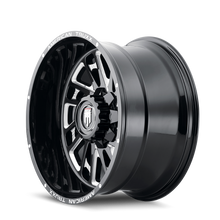 Load image into Gallery viewer, AT1905-2152M-24 - American Truxx Blade 20X10 5X127 / 5X139.7 ET -24mm Gloss Black Milled - American Truxx Wheels Canada
