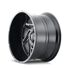 Charger l'image dans la galerie, AT1906-22283M-44 - American Truxx Spiral 22X12 6X139.7 /  ET -44mm Black and Milled - American Truxx Wheels Canada