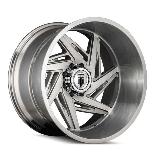 AT1906-22283BT-44 - American Truxx Spiral 22X12 6X139.7 /  ET -44mm Brushed & Clear Coated - American Truxx Wheels Canada