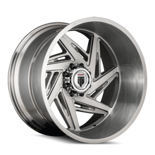 Load image into Gallery viewer, AT1906-22285BT-44 - American Truxx Spiral 22X12 5X139.7 /  ET -44mm Brushed &amp; Clear Coated - American Truxx Wheels Canada