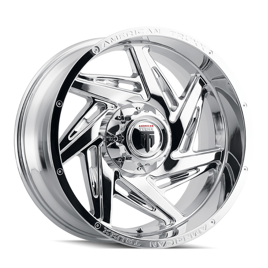 AT1906-2181C-24 - American Truxx Spiral 20X10 8X165.1 /  ET -24mm Chrome - American Truxx Wheels Canada