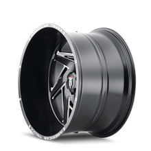 Charger l'image dans la galerie, AT1906-2152M-24 - American Truxx Spiral 20X10 5X127 / 5X139.7 ET -24mm Satin Black Milled - American Truxx Wheels Canada