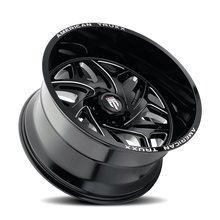 Charger l'image dans la galerie, AT1914-22270BM - American Truxx Euphoria 22X12 8X170 /  ET -44mm Gloss Black Milled - American Truxx Wheels Canada