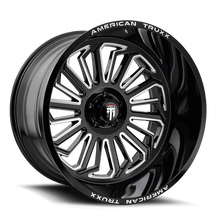 Charger l'image dans la galerie, AT1916-2136M - American Truxx Butcher 20X10 6X135 /  ET -24mm Gloss Black Milled - American Truxx Wheels Canada