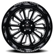 Load image into Gallery viewer, AT1916-2978M - American Truxx Butcher 20X9 8X180 /  ET -12mm Gloss Black Milled - American Truxx Wheels Canada