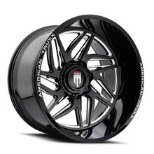 Charger l'image dans la galerie, AT1917-24470M - American Truxx Goliath 24X14 8X170 /  ET -76mm Gloss Black Milled - American Truxx Wheels Canada