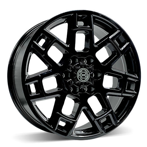 ATA668TGB - RSSW Trail 18X6.5 6X139.7 ET 23MM Bore 106MM Gloss Black - RSSW Wheels Canada
