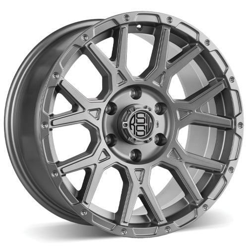 ATA762SMG - RSSW Strike 17X8 6X139.7 ET 20MM Bore 95.1MM Matte Gun Metal - RSSW Wheels Canada