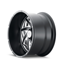 Load image into Gallery viewer, ATF1910-22283-44M - American Truxx Kronos 22X12 6X139.7 /  ET -44mm Black and Milled - American Truxx Wheels Canada