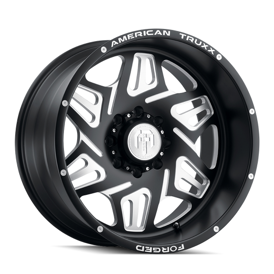 ATF1908-24483-76M - American Truxx Orion 24X14 6X139.7 /  ET -76mm Matte Black Milled - American Truxx Wheels Canada
