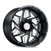 Load image into Gallery viewer, ATF1908-24478-76M - American Truxx Orion 24X14 8X180 /  ET -76mm Matte Black Milled - American Truxx Wheels Canada