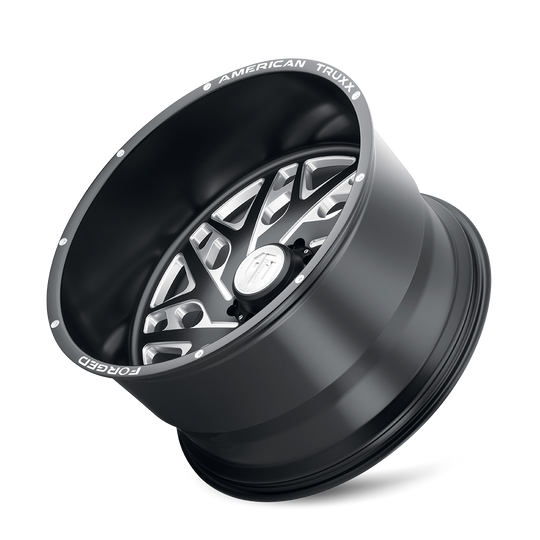 ATF1909-22270-44M - American Truxx Aries 22X12 8X170 /  ET -44mm Matte Black Milled - American Truxx Wheels Canada