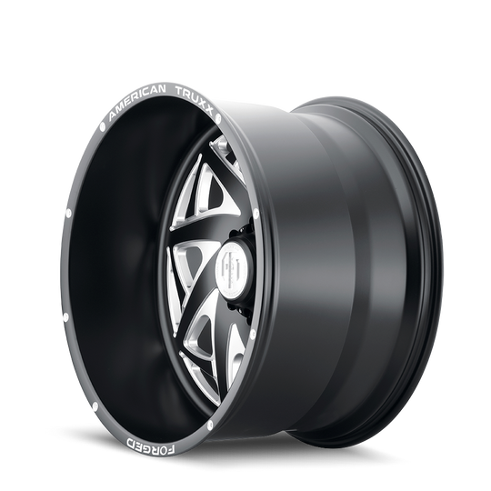 ATF1910-24483-76M - American Truxx Kronos 24X14 6X139.7 /  ET -76mm Matte Black Milled - American Truxx Wheels Canada