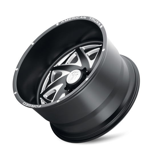 ATF1910-24483-76M - American Truxx Kronos 24X14 6X139.7 /  ET -76mm Matte Black Milled - American Truxx Wheels Canada