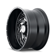Charger l'image dans la galerie, ATF1911-22278-44M - American Truxx Twisted 22X12 8X180 /  ET -44mm Matte Black Milled - American Truxx Wheels Canada