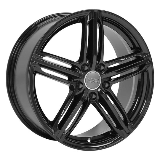 AU12-18080-5112-45B - OE Wheels Replica AU12 18X8 5X112 ET45mm Gloss Black - OE Wheels Wheels Canada
