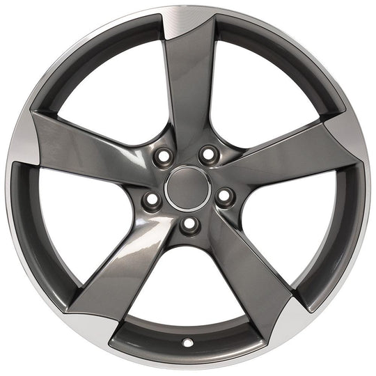 AU29-19085-5112-35MG - OE Wheels Replica AU29 19X8.5 5X112 ET35mm Gunmetal Machined - OE Wheels Wheels Canada