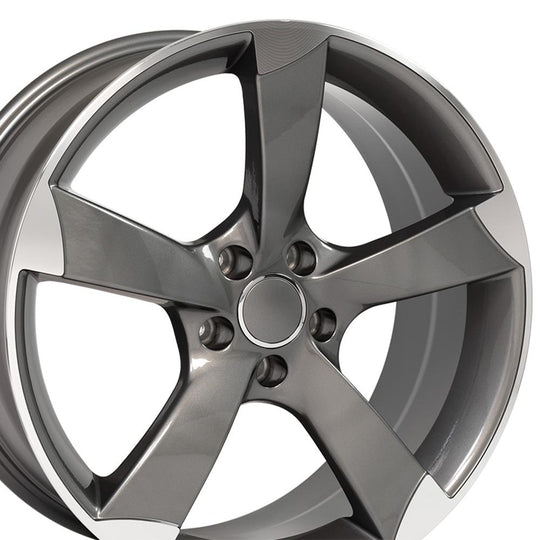 AU29-19085-5112-35MG - OE Wheels Replica AU29 19X8.5 5X112 ET35mm Gunmetal Machined - OE Wheels Wheels Canada