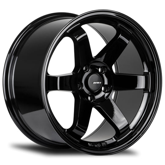 AV0618955C38GBK - Avid.1 AV-06 18X9.5 5X100 38mm Gloss Black - Avid.1 Wheels Canada