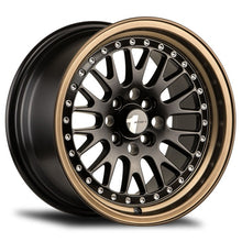 Load image into Gallery viewer, AV121680MA25BZ - Avid.1 AV-12 16X8 4X100 / 4X114.3 25mm Black With Bronze Lip - Avid.1 Wheels Canada